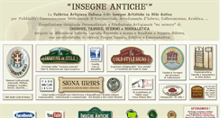 Desktop Screenshot of insegneantiche.com