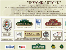 Tablet Screenshot of insegneantiche.com